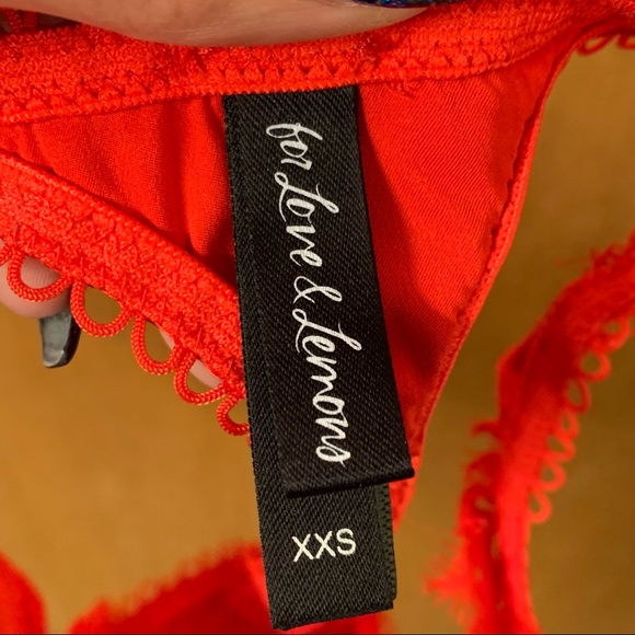 XXS For Love and Lemons Faye Bra and Thong - Picture 8 of 8